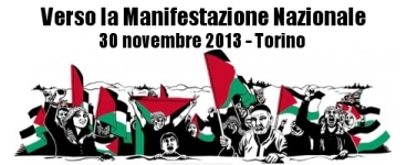 manifestazione nazionale per la Palestina a Torino